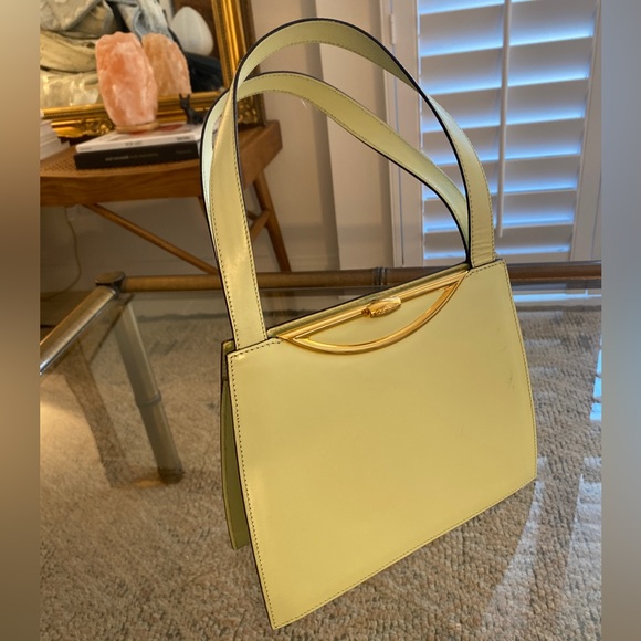 Vintage 90s Celine Pistachio Green Handbag - Picture 2 of 6